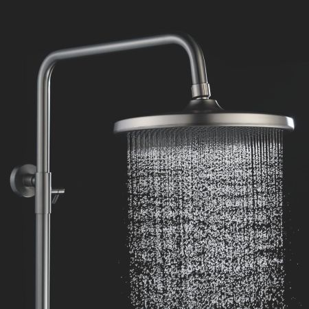 Душевая система Rose R3936T, оружейная сталь, артикул R3936T