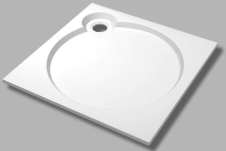 Поддон из литьевого мрамора Cezares Tray S A 100x100x6 Белый, артикул TRAY-S-A-100-56-W