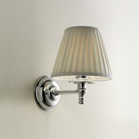 Devon Daisy Светильник настенный (16х20хh23 см) с абажуром кремового цвета, IP20, фурнитура: хром, артикул DEDAISYCR