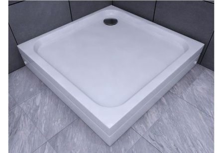 Душевой поддон акриловый Aquatek DPA-0000001 800х800х200 мм, квадрат с ножками и съемной фронтальной панелью (без сифона)