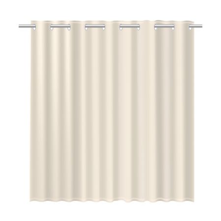 Штора для ванной комнаты FIXSEN LINUM FX-1535A, бежевый, артикул FX-1535A