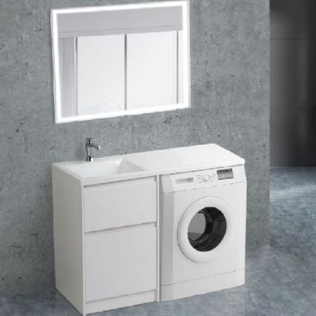 Тумба под раковину BelBagno KRAFT-LVD-580/1200-2C-PIA-BO Белый матовый