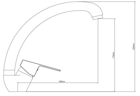 Смеситель Level для кухни,  артикул: LV519