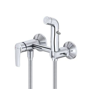 Смеситель с гигиеническим душем, глянцевый хром, Ray, IDDIS, RAYSB00i08