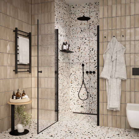 Дверь DE80B душевая в нишу PARLY (80x185)