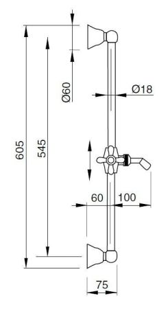 Душевая гарнитур CEZARES LORD-SD, артикул LORD-SD-03/24-M