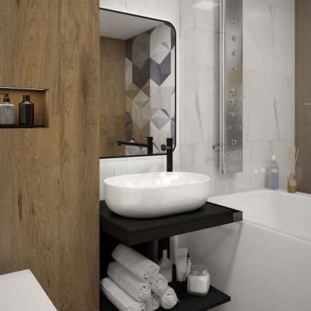 Раковина чаша Maretti FL13NS09-844, белая, артикул FL13NS09-844