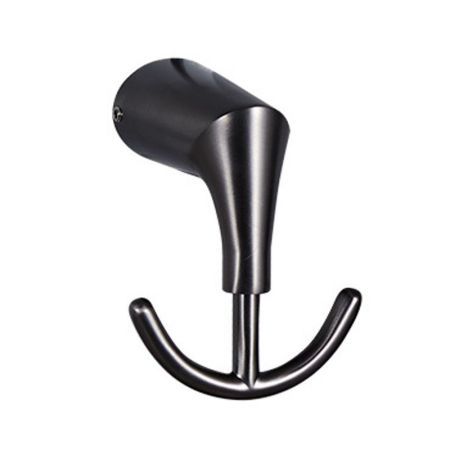 Крючок для ванной комнаты двойной FASHUN A1805-2-17, графит