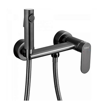 Гигиенический душ со смесителем Haiba HB5516-3, оружейная сталь