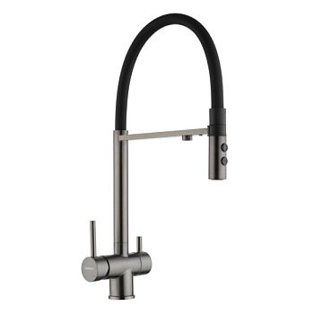 Смеситель для кухни с подключением к фильтру Fmark FS1262-Q01, графит