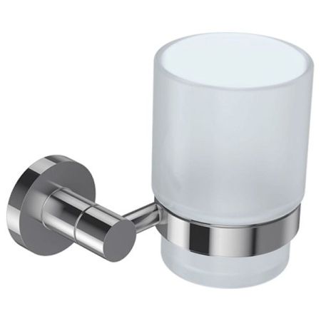 Стаканчик подвесной JACOB DELAFON CLASSIQUE E77825-CP (стекло, хром/белый, на стену, круглая), шт, артикул E77825-CP