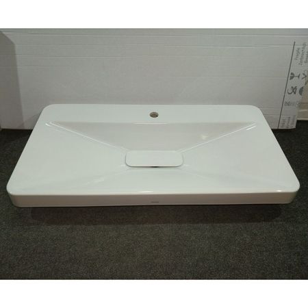 TOTO SG Раковина полувстраиваемая 900х470х65мм,, с 1 отв.под смеситель, без перелива, CeFiONtect, цвет: белый