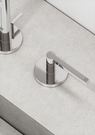 Смеситель для раковины, Kludi, Nova Fonte Puristic, тип открывания воды-двухвентильный, тип регулирования воды-керамическая кран-букса, монтаж-на раковину/столешницу, отверстия для монтажа-3, высота, мм-290, вынос излива, мм-170, тип излива-поворотный с о, артикул 201430515