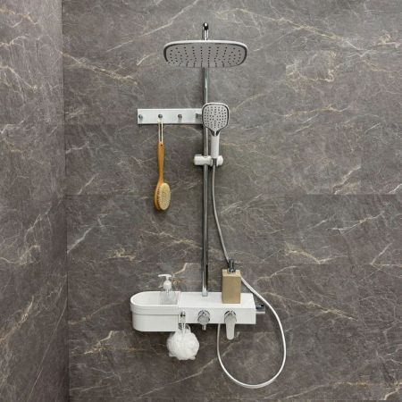 Душевая система Fixsen SLOT FX-9300, белая+хром, артикул FX-9300