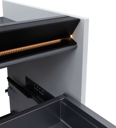 Тумба под раковину Allen Brau Activity 80 1.34004.WM белый матовый/черный браш, артикул 1.34004.WM