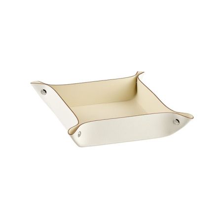 ADJ Мелочница, 14x14xH5 см., цвет: белый/панна котта, артикул 109.10/16