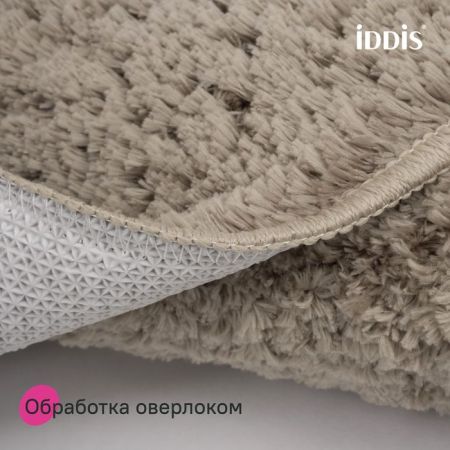 Набор ковриков для ванной комнаты, 50х80 + 50х50, микрофибра, светло-коричневый, IDDIS, BSET07Mi13, артикул BSET07Mi13