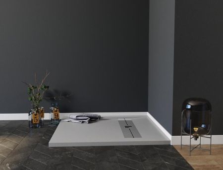 Душевой поддон Aquanet Delight 90х90 серый, артикул 00258882