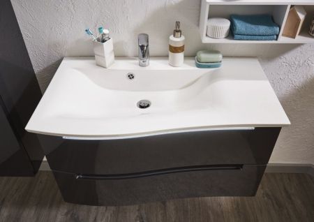 Puris Purefaction, раковина из минерального литья 900 мм правая, цвет белый, артикул WMC129R1