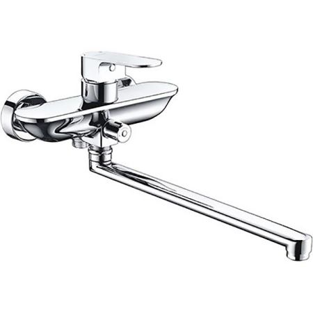 Смеситель для ванны WasserKRAFT Dinkel 5802L универсальный Хром, артикул 5802L