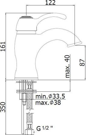 Смеситель для раковины Paffoni Flavia FA071CR, артикул FA071CR