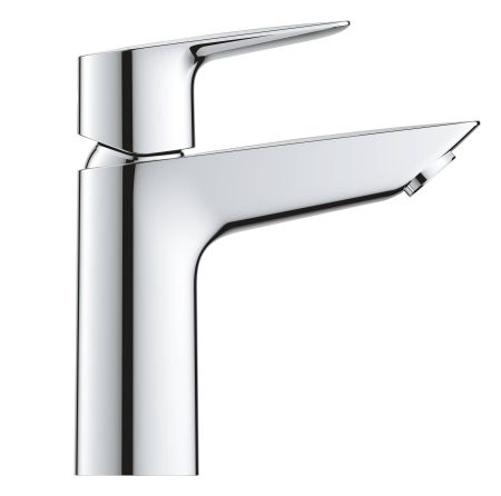 Смеситель для раковины GROHE BauEdge с рычажным донным клапаном, размер M, хром (23759001), артикул 23759001