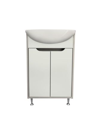 Тумба Runo Эконова 50 серо-оливковая под умывальник 00000000152 (Уют 50) (00-00004652), артикул 00-00004652