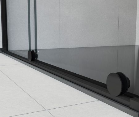 Душевая дверь Arno VPS-1A120CLB, 1200, черный, стекло прозрачное, артикул VPS-1A120CLB