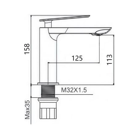 Смеситель для раковины Maretti Campanella CP32RF847, золотой сатин