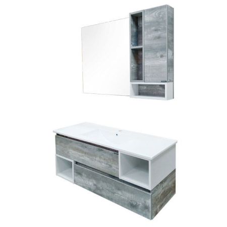 Зеркало со шкафом Comforty Турин 120 4137136 Дуб бежевый