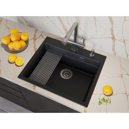 Кухонная мойка Grandex Aqua Comfort 500504, черный
