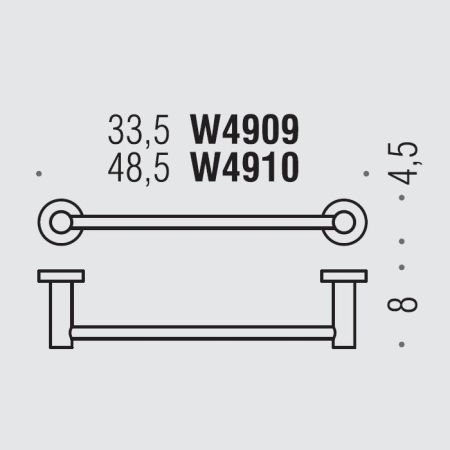 Colombo Plus Полотенцедержатель 48.5см., цвет: PVD Vintage, артикул W4910.VL