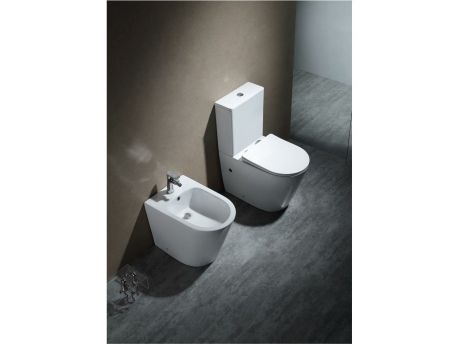 Биде напольное AQUATEK ВЕГА AQ1058-00 540*365*410 мм, цвет белый, артикул AQ1058-00