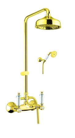 Душевая система Fiore GIOIELLI (SWAROVSKI®) 08OO0620, золото, артикул 08OO0620