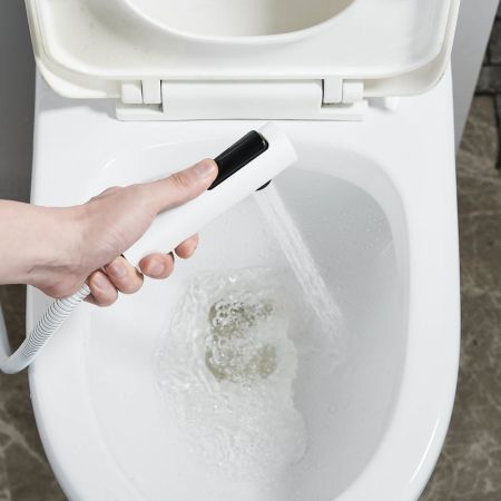 Гигиенический душ со смесителем Rose R1805C-1, белый