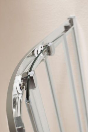 Душевой уголок Cezares Eco RH-2 100х80 профиль Хром стекло прозрачное, артикул ECO-O-RH-2-100/80-C-Cr