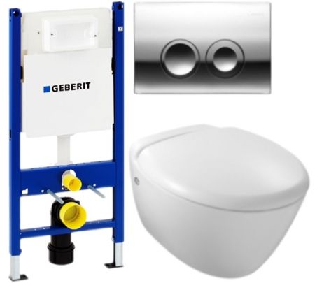 Комплект унитаза Jacob Delafon Presquile E4440-00 с инсталляцией Geberit 458.124.21.1 с кнопкой смыва хром и сиденьем Микролифт, артикул E4440-00+458.124.21.1