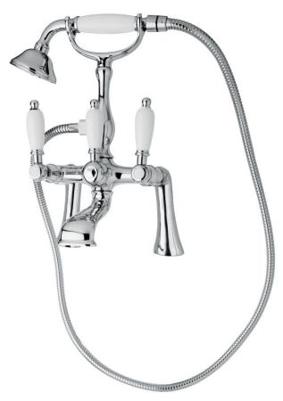 Смеситель на борт ванны с ручным душем CEZARES FIRST-PBV, артикул FIRST-PBV-01-Bi