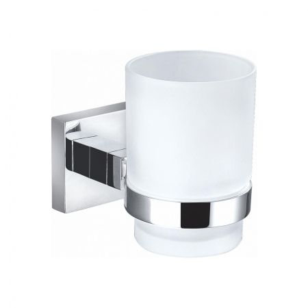 Стакан для зубных щеток с держателем WONZON & WOGHAND POLO, Хром (WW-8921), артикул WW-8921