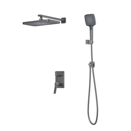 Встраиваемая система с тропическим и ручным душем IDDIS Parker матовый графит (PARGM02i67), артикул PARGM02i67