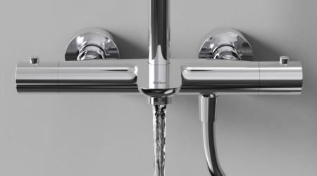 Душевая система с термостатом Raiber RP-007, хром, артикул RP-007