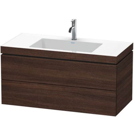 Тумба с раковиной Duravit L-Cube 100 LC6928O5353 подвесная Темный каштан, артикул LC6928O5353
