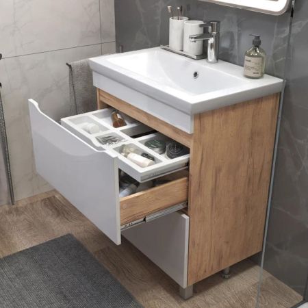 Тумба под раковину напольная VIGO Grani 202 дуб золотой, 70 см, артикул 202 дуб золотой