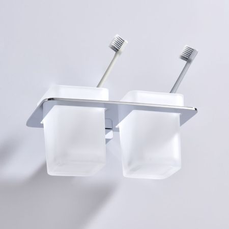 Стакан для ванной комнаты двойной Raglo R301.08, хром