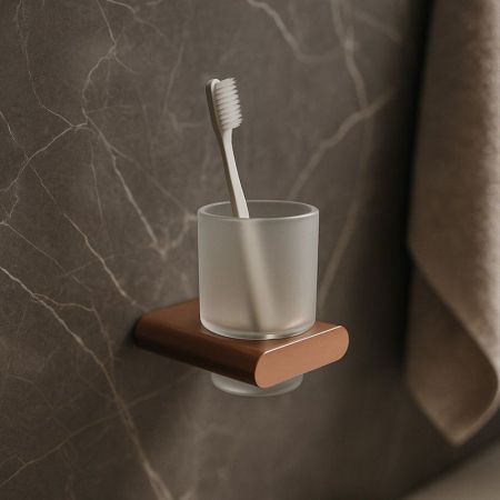 Стакан для ванной комнаты Knotlor SC101RB, бронза, артикул SC101RB