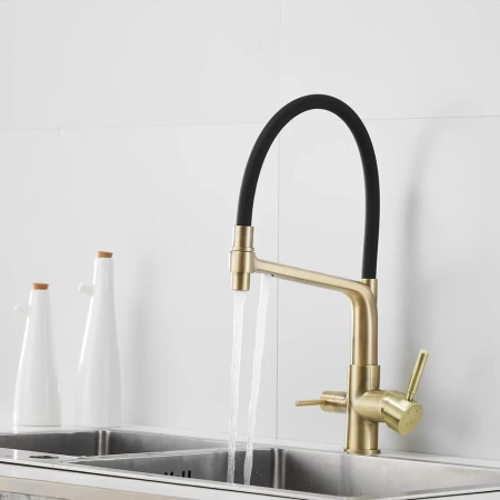 Смеситель для кухни Rose R658Q, бронза