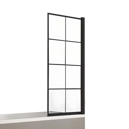 Шторка для ванны NEW TRENDY NEW SOLEO BLACK 90 см P-0048 (черный), артикул P-0048