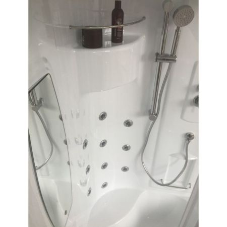 Душевая кабина Royal Bath NRW 100x100 RB100NRW-T-CH-P с паром с гидромассажем, артикул RB100NRW-T-CH-P