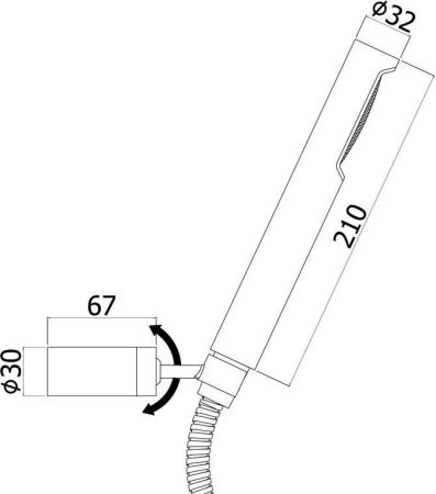 Душевой гарнитур Paffoni Birillo ZDUP054CR, артикул ZDUP054CR