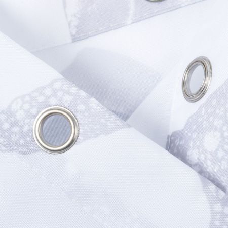 Штора для ванной комнаты FIXSEN DESIGN FX-1501A, белый/серый, артикул FX-1501A